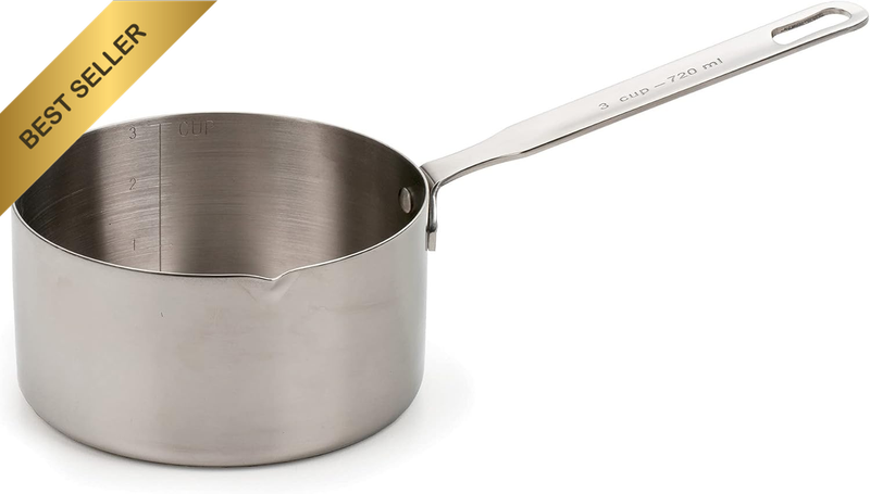 Endurance (MEA-300) Measuring Pan Scoop, 3 Cups, Stainless Steel
