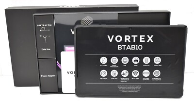 Vortex BTAB10 Tablet Blue 64GB 10.1  Dual-SIM 4G LTE GSM 8MP BACK CAMERA