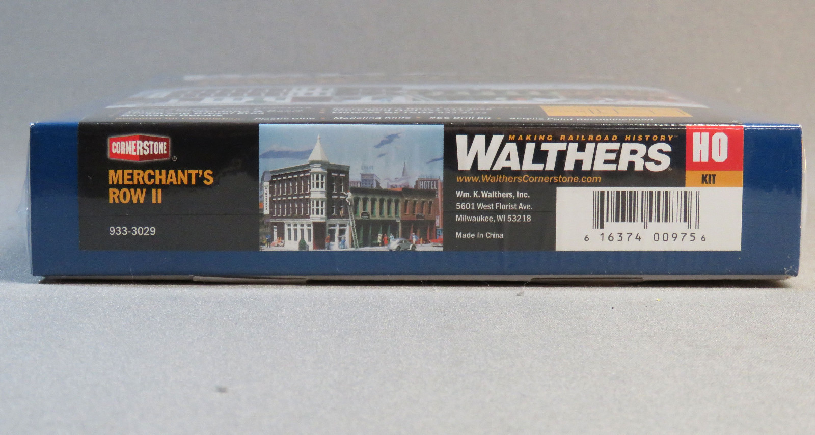 WALTHERS CORNERSTONE HO SCALE MERCHANT ROW II STORES BUILDING KIT W933-3029 NEW