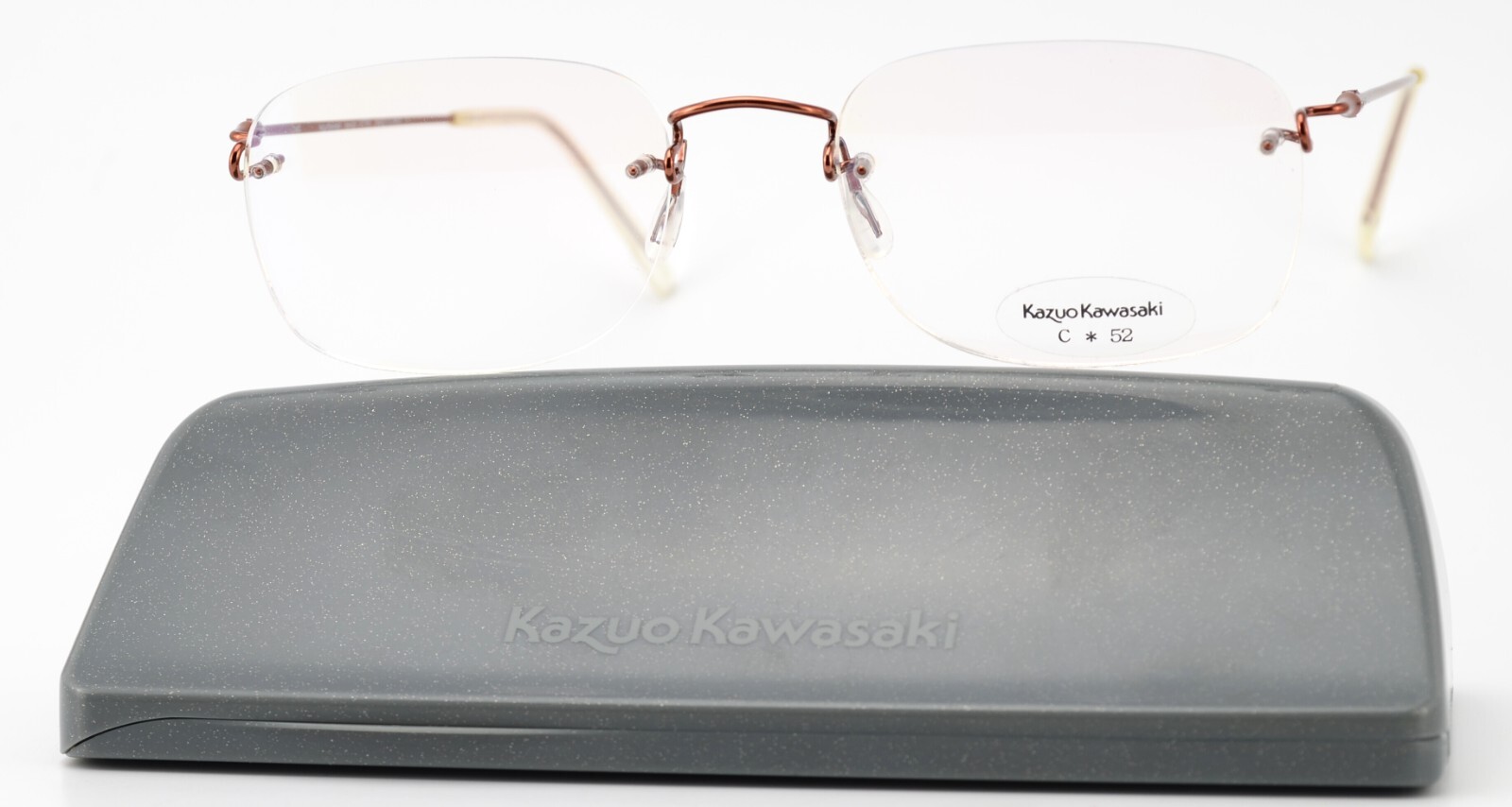 カツオトイワン様　シルバー　49 KAZUO KAWASAKI Glasses Frame FG 49-19 140 Kooki MP-631 Beta
