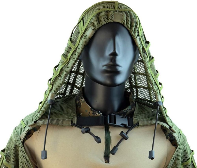 ROCOTACTICAL Sniper Ghillie Suit Foundation, Ripstop, Ghillie Viper Hood, Camouf