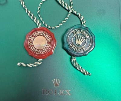 100% Authentic Rolex Superlative Green and Red Hang Tags
