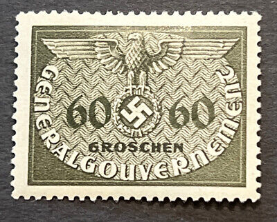 Travelstamps: Germany Poland General Gov't Official Stamps #20 WW2 NAZI MOGH