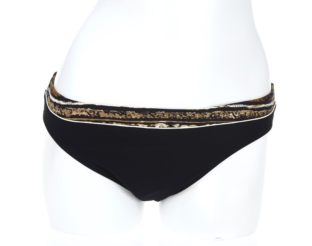PROFILE BY GOTTEX Women's black / coffee 128208 bikini bottoms swimwear size 8