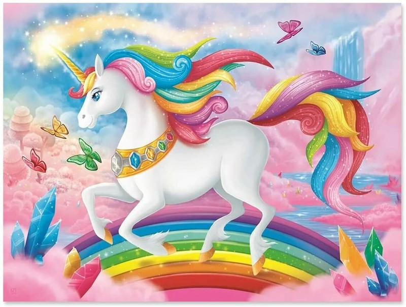 DIY 5D Unicorn Full Drill Diamond Painting by Number Art Kits for