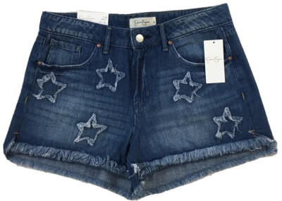 JESSICA SIMPSON BRYCE JOURNEY Festival Shorts Size 27 Star Patch NWT Junior's 