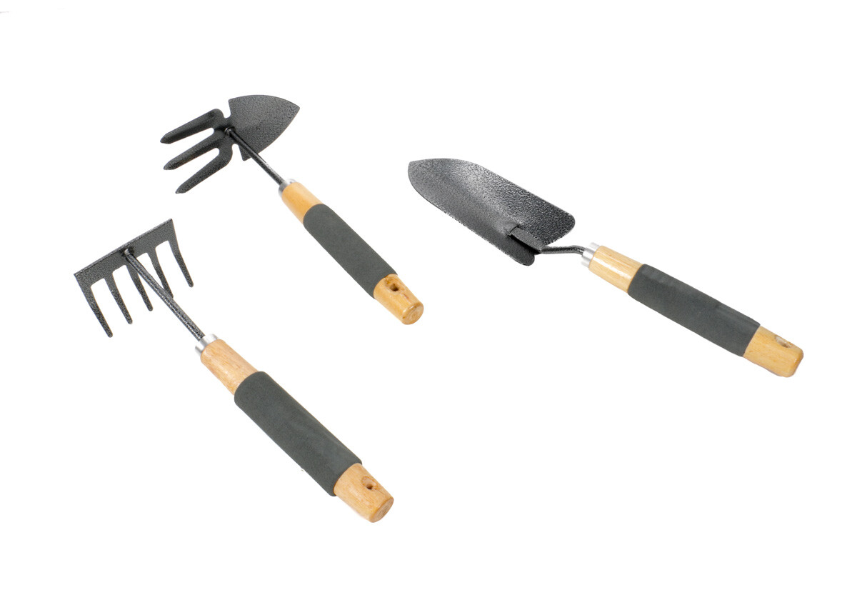 Gartenwerkzeug Set 3-teilig Kultivierer Schaufel Harke Gartengeräte Gartenharke 