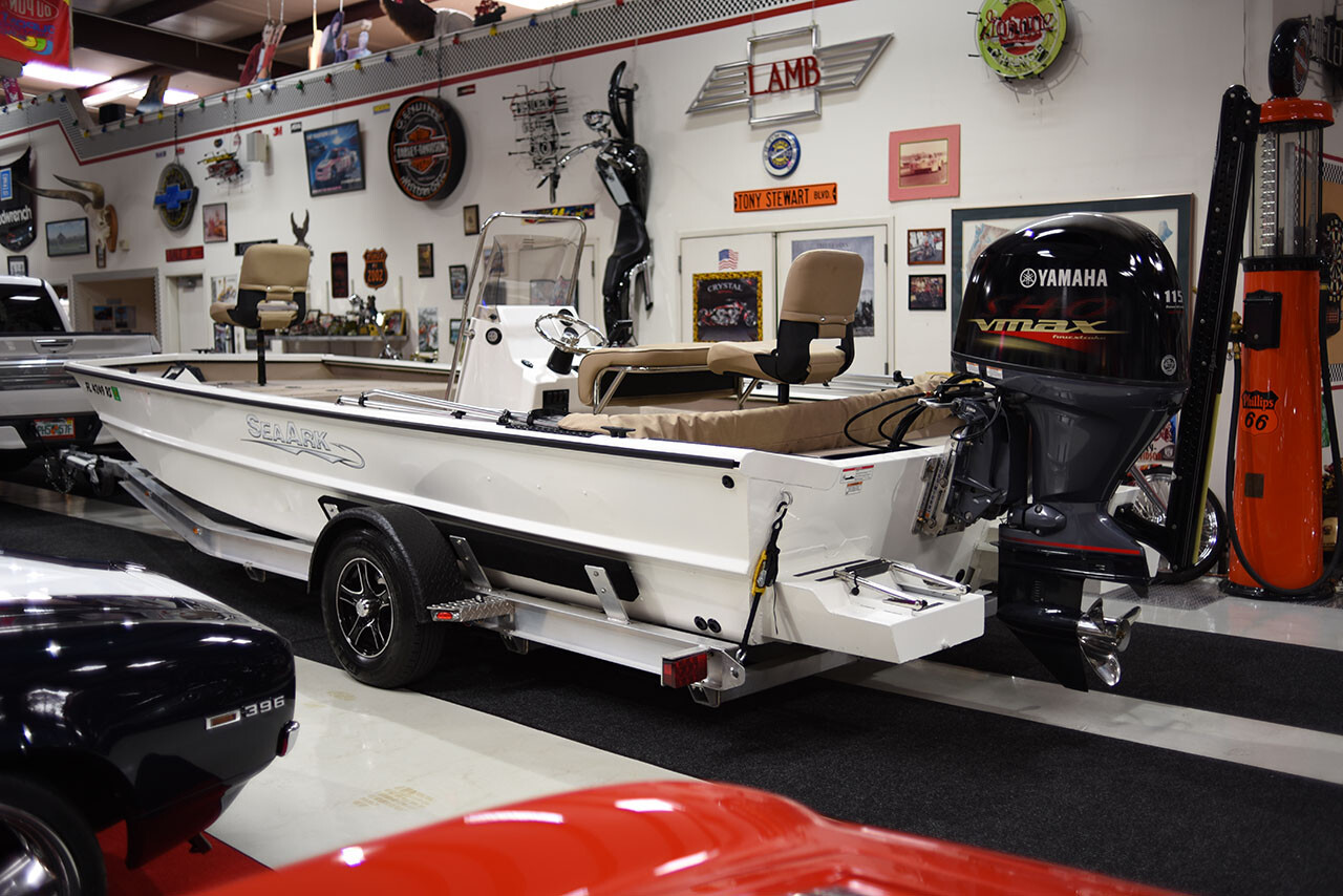 2017 SEAARK 2072 FXTS 2018 YAMAHA 115 HP SHO, JACK PLATE, POWERPOLE, BIMINI TOP