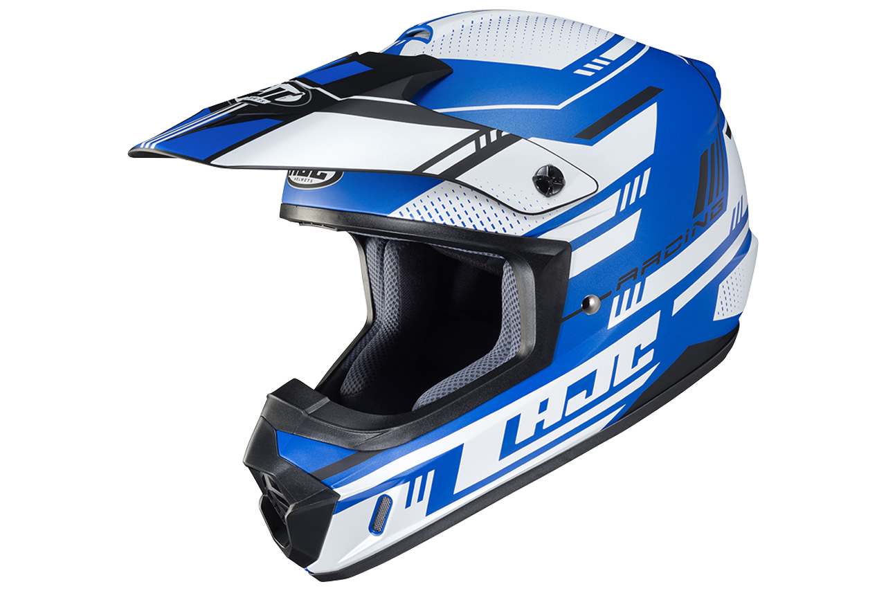 HJC CS MX II Trax Helmet Blue Motocross Dirt Bike ATV UTV