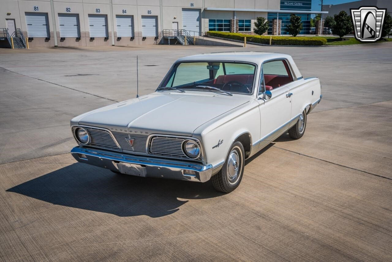 White 1966 Plymouth Valiant Coupe 225 Cid Slant 6 3 Speed Au Used