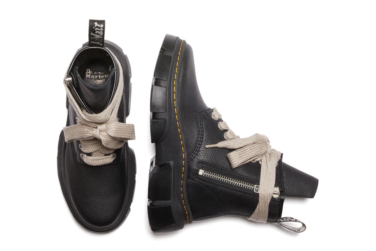 Pre-owned Dr. Martens Rick Owens ×  1460 Dmxl Jumbo Lace Boot Black 31755001 Men's Size
