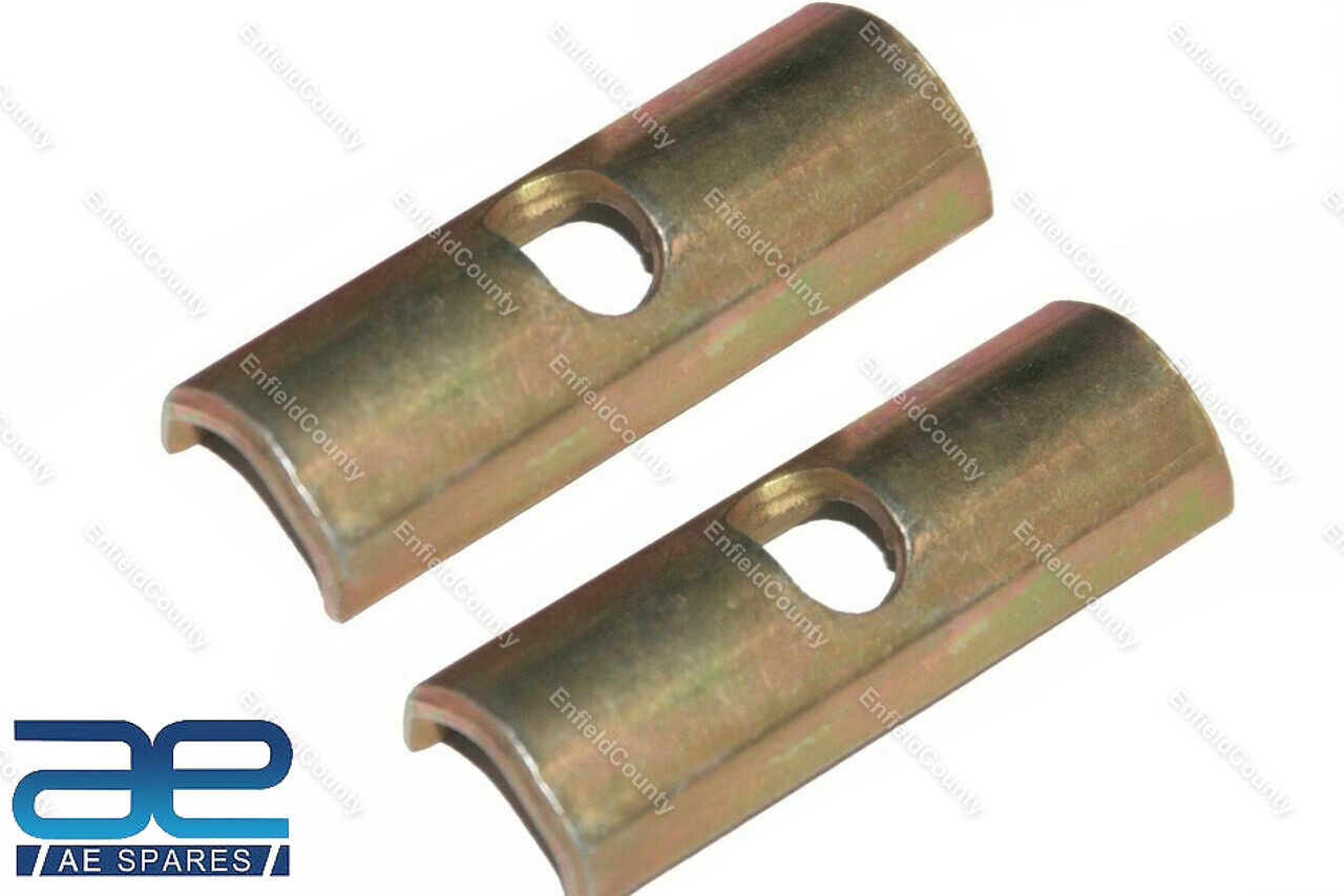 Pair Vintage Vespa Scooter Front Saddle Seat Holding Clip  