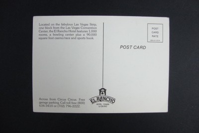 933) LAS VEGAS ~ EL RANCHO HOTEL TOWER AND CASINO ~ BINGO PARLOR ~ GAMBLING HALL