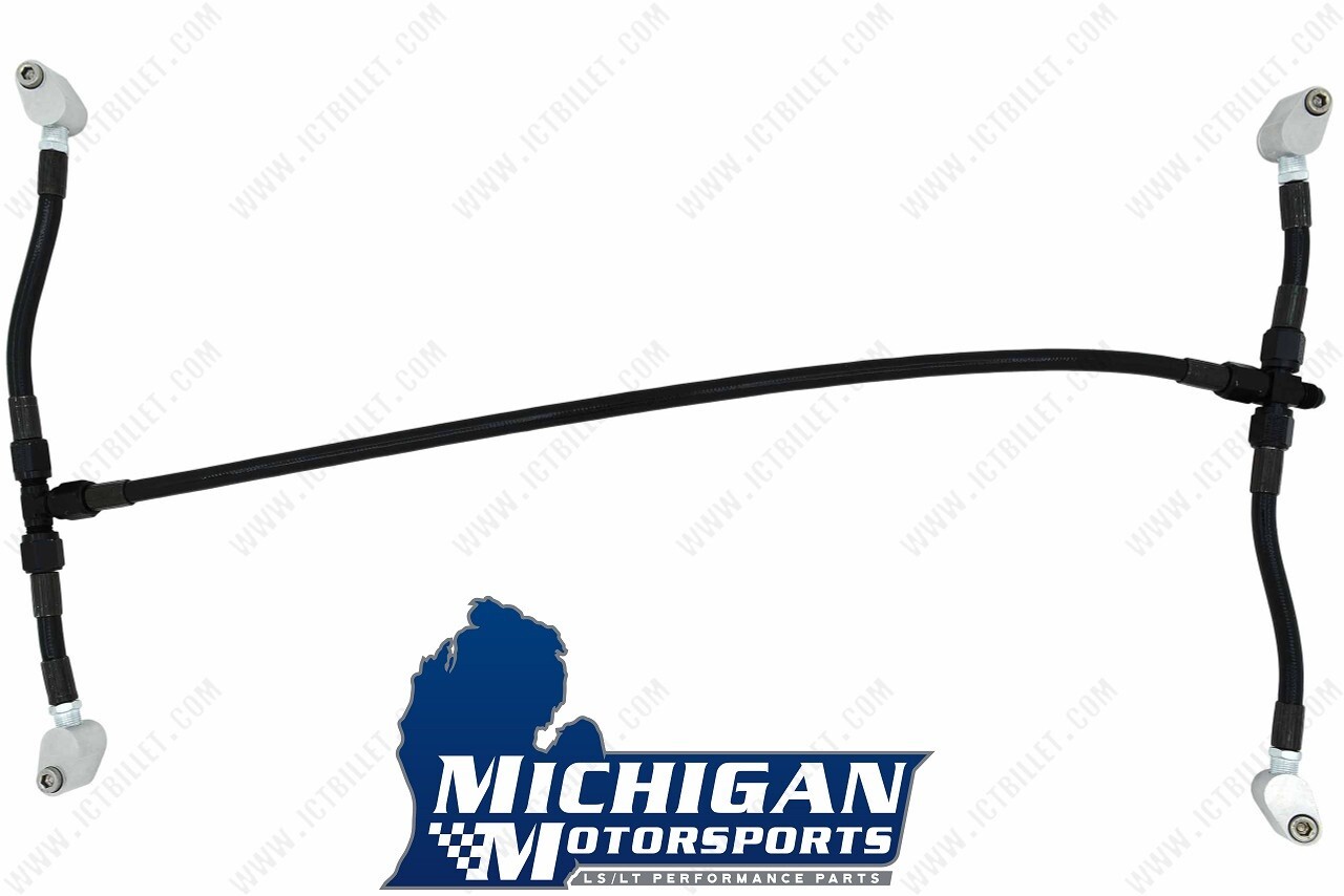 4-Corner LS Coolant Steam Port Crossover Hose Kit 4.8 5.3