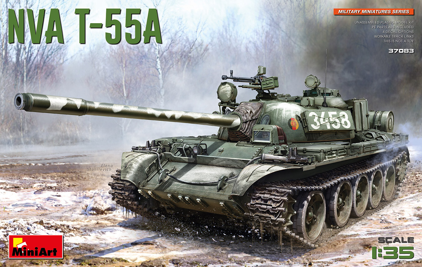 ak MiniArt 1/35 37083 NAV Nationale Volksarmee T-55A Medium