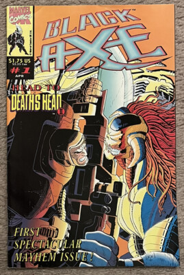 Black Axe #1 (1993 Marvel UK Comics) Key 1st Appearance, Death s Head, VF-