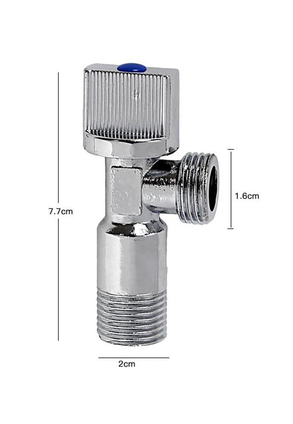 Rubinetto Sottolavabo Cromato 3/8 1/2 Sotto Lavandino Metallo Cromo Valvola dfh