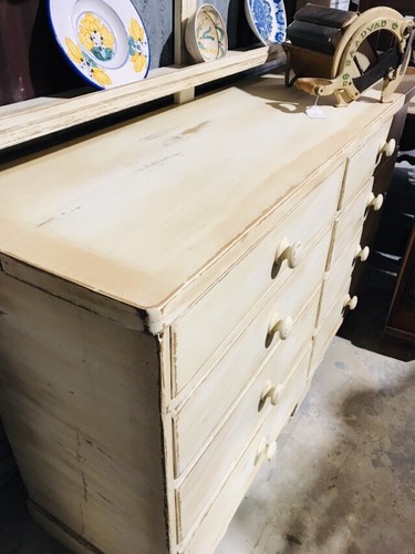Antique Farmhouse Hutch With Reclaimed Tin