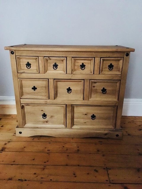 Lovely Italian Cottage Style Solid Pine Sideboard Chest Of