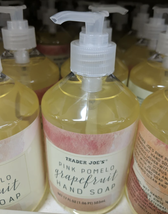 Trader Joe's Pink Pomelo Grapefruit HAND SOAP 17oz each Pump Liquid [1]
