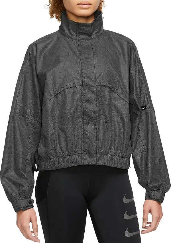 美品　NIKE 袖切り替えコート Nike Women's DX0288 010 XL Run Division Reflective Design