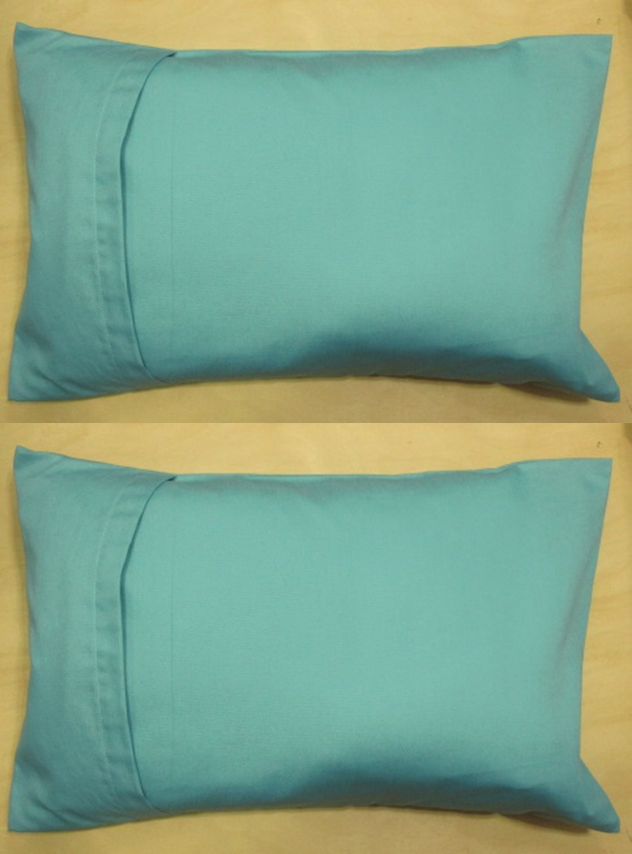 2 Travel Pillow Cover Case 12X18 Pillow Pillowcase Envelope Closure Turquoise