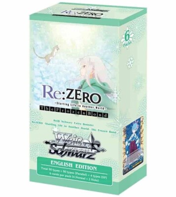 Weis Schwarz ENGLISH Re:Zero The Frozen Bond Booster Box FACTORY SEALED NEW
