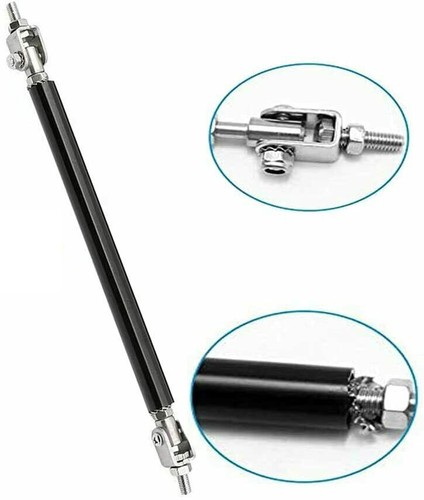 For Infiniti G37 Coupe Sedan Front Splitter Bumper Lip Spoiler Glossy+Strut Rods