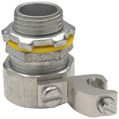 Crouse-Hinds LTB125G, 1-1/4'', Insulated Liquid Tight Connector with Ground, 1 pc