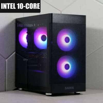 Intel 10-Core, RX 580 8GB, 32GB RAM, 240GB SSD+2TB HD Gaming Computer Desktop PC