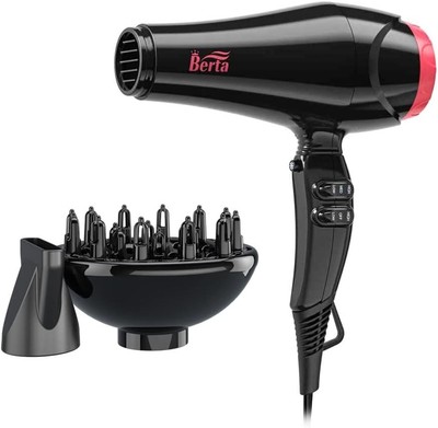 BERTA 1875W Professional Salon Hair Dryer Negative Ionic Blow Dryer