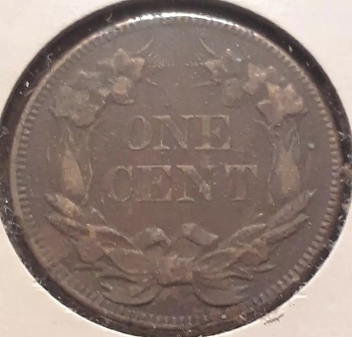 1858 1C Flying Eagle Cent EF Corroded