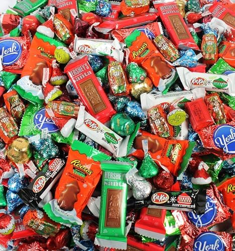 Christmas Candy Variety Pack - 2Lb Bulk Chocolate, Peppermin