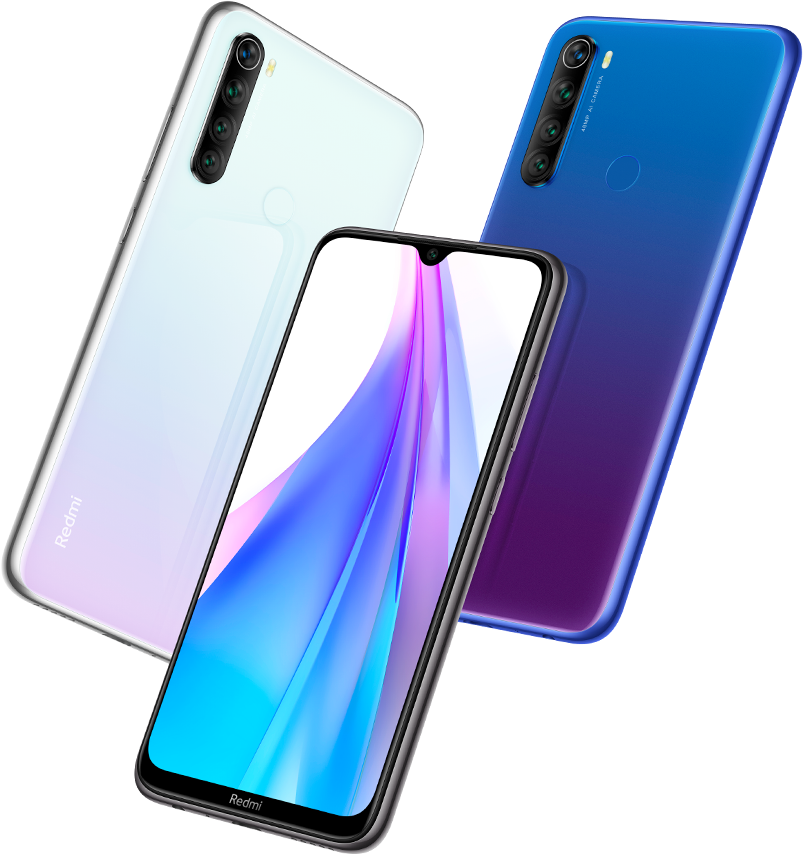 Xiaomi MI Redmi Note 8 T 4GB 64GB GREY Quad Cam 48MPX + Pellicola