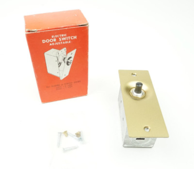 Trine MFG Electric Door Switch Adjustable No. 340 Light On When Door Is Open VTG