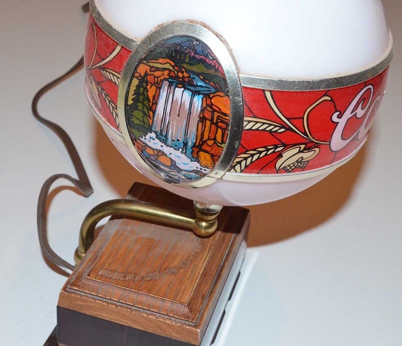 Vintage Coors Light Globe Waterfall Lamp and Digital Clock ...