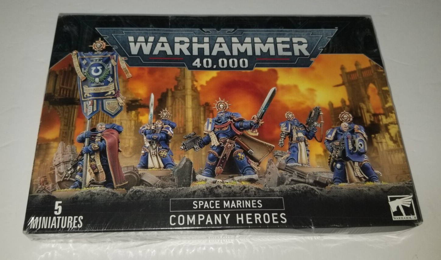 Warhammer 40K Space Marines Company Heroes GAW48-08 New Sealed