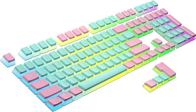 Ranked Pudding PBT Keycaps | 112 Double Shot Translucent ANSI US & ISO Layout |