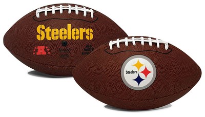Pittsburgh Steelers NFL Football (Regulation Size) with display Tee, Brown