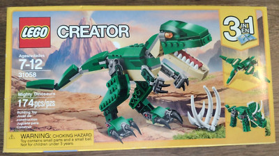 LEGO CREATOR: Mighty Dinosaurs (31058) 3-in1 Complete Set - Unopened!