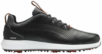 Мужские кроссовки для гольфа Puma Ignite PWRAdapt Leather 2.0, черные, размер 8