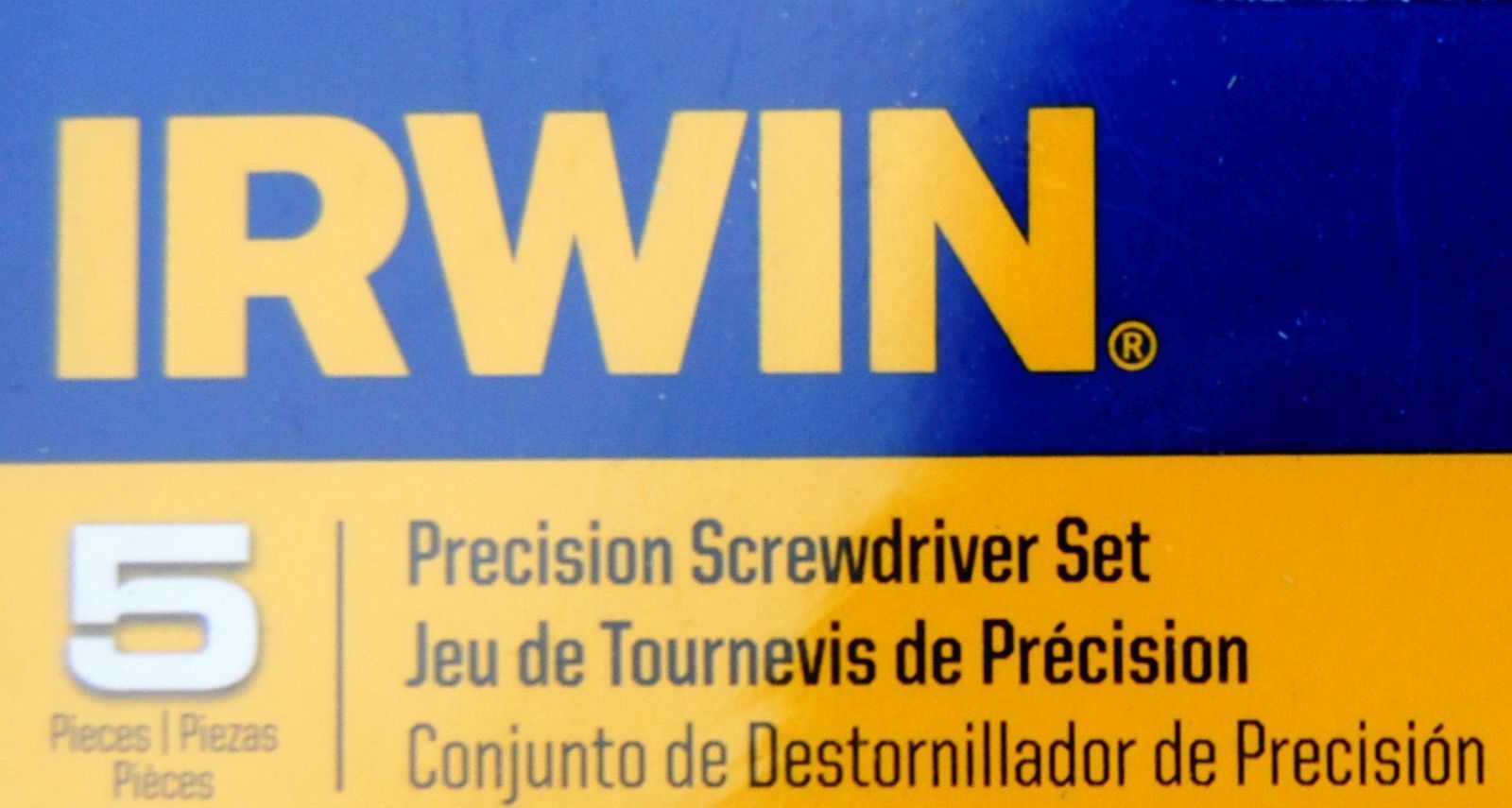 IRWIN 1949289 PRECISION SCREWDRIVER 5 PIECE SET PLASTIC CASE SPINNING HEAD NEW