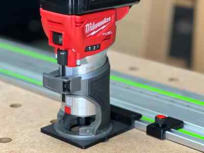 Milwaukee Router Adapter to Festool Track Saw Guide Rail - M18 2723-20