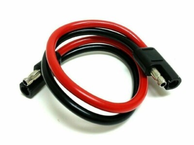 14 Gauge 12'' Car Quick Disconnect Connect 2-Pin SAE Wire Harness Plug