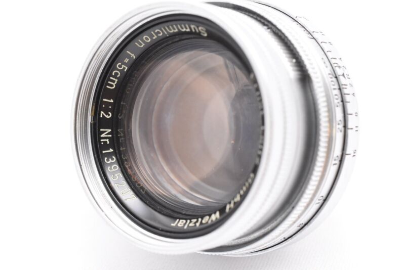 Leica Ernst Leitz GmbH Wetzlar Summicron 50mm 5cm F/2 Lens Leica Ernst Leitz GmbH Wetzlar Summicron 50mm 5cm F/2 Lens