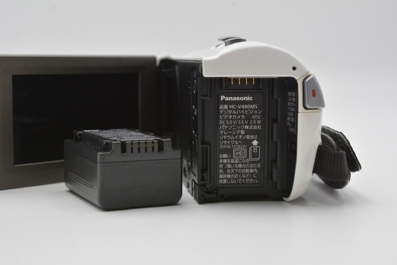 Used] Panasonic HC-V480MS White FULL HD Video Camera from