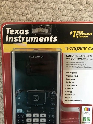 Texas Instruments TI-Nspire CX Color Graphing plus Software PC/Mac NEW
