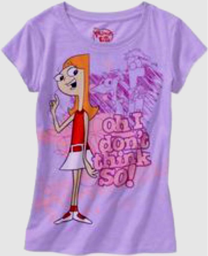 Disney Phineas and Ferb Girls Tee 7-8 M 14-16 t-shirt New
