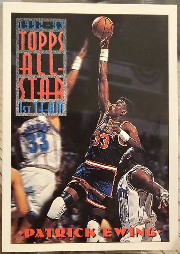 1992-93 Topps All-Star Patrick Ewing #100 New York Knicks | eBay
