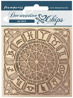 Stamperia Decorative Chips 5.5''X5.5''-Astrology, Alchemy - 3 Pack